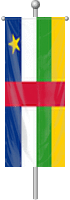 Nationalflagge Zentralafrikanische Republik
