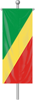 Nationalflagge Kongo (Republik)