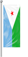 Nationalflagge Dschibuti