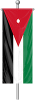 Nationalflagge Jordanien