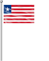 Nationalflagge Liberia