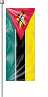 Nationalflagge Mosambik
