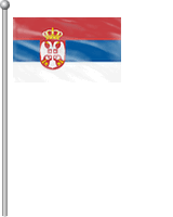 Nationalflagge Serbien