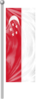 Nationalflagge Singapur