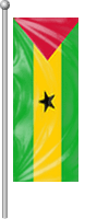 Nationalflagge SÃ£o TomÃ© und PrÃ­ncipe