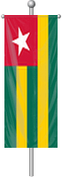 Nationalflagge Togo