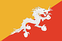Nationalflagge Bhutan