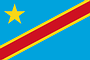Nationalflagge Kongo (demokratische Republik)